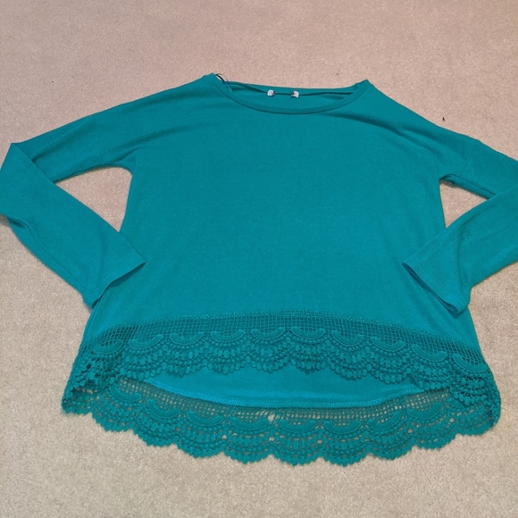 Tops - Green/blue blouse